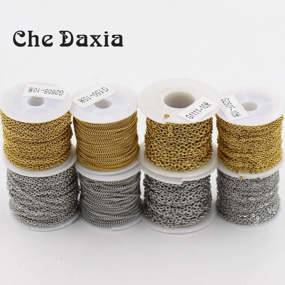 

10m/piece DIY necklace Jewelry accessories stainless steel link chains