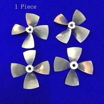

1PCS RC Boats Model Zinc Alloy Four-bladed Propellers Diameter 55MM CW/CCW Props for Simulated Navigation Ship Parts