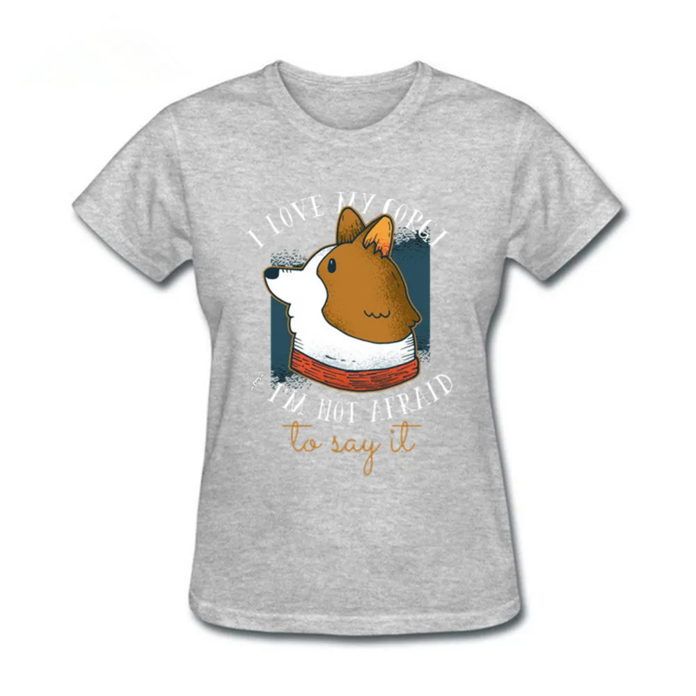 2019 летние топы футболки мужские женские I Love My Corgi брендовая одежда с коротким