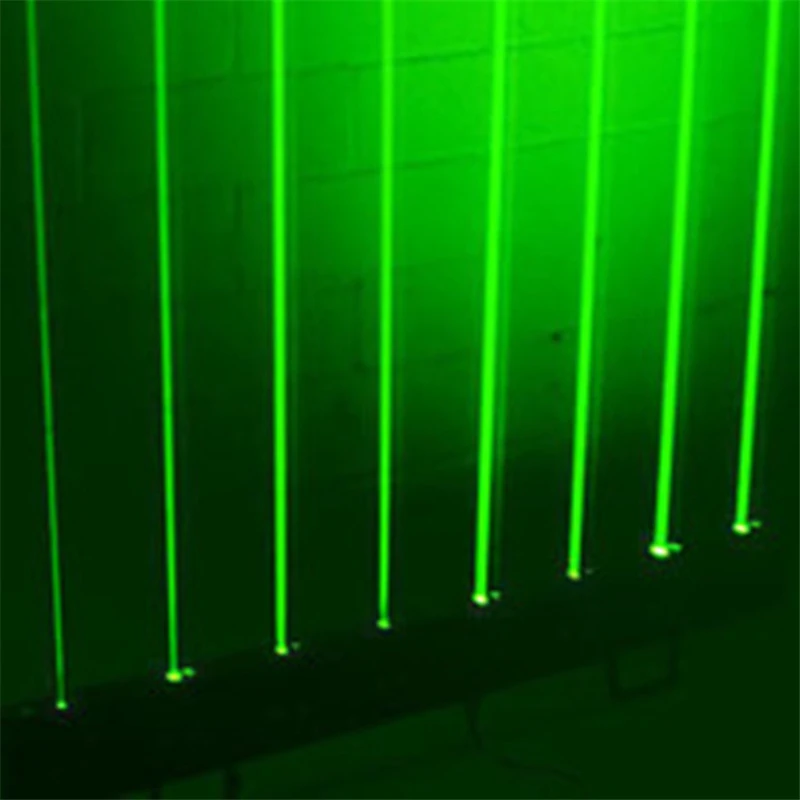 Красочный 8 линз сильный провод движущаяся головка RGB лазер для сцены вечеринки