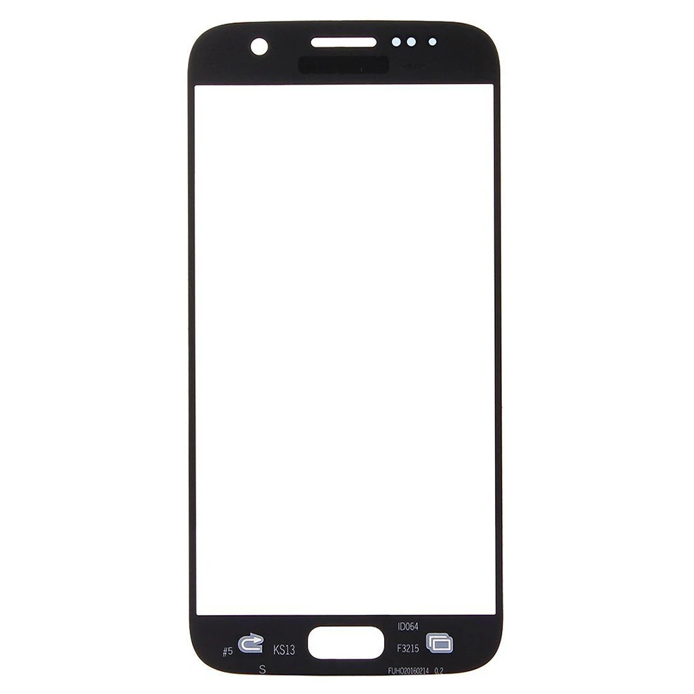 УФ клей передний стеклянный экран Замена Ремонтный комплект для samsung Galaxy S7 G930 - Цвет: Черный