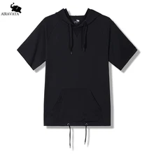2017 Hoodies Mens Male Hip Hop Men’s Brand Hoodie Black Crewneck Sweatshirt With Hood Men Slim Fit Fashion Mens Hoody Adjustable