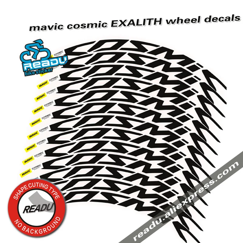mavic cosmic EXALITH, дорожный велосипед, набор колес, наклейки 700C, Ободы велосипедных колес, наклейки, пара, глубина обода 40 мм, 52 мм, наклейки