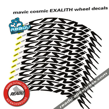 

2017 mavic cosmic EXALITH Road Bike Wheelset decals 700C bicycle Wheel rims stickers A Pair rim depth 40mm 52mm decals