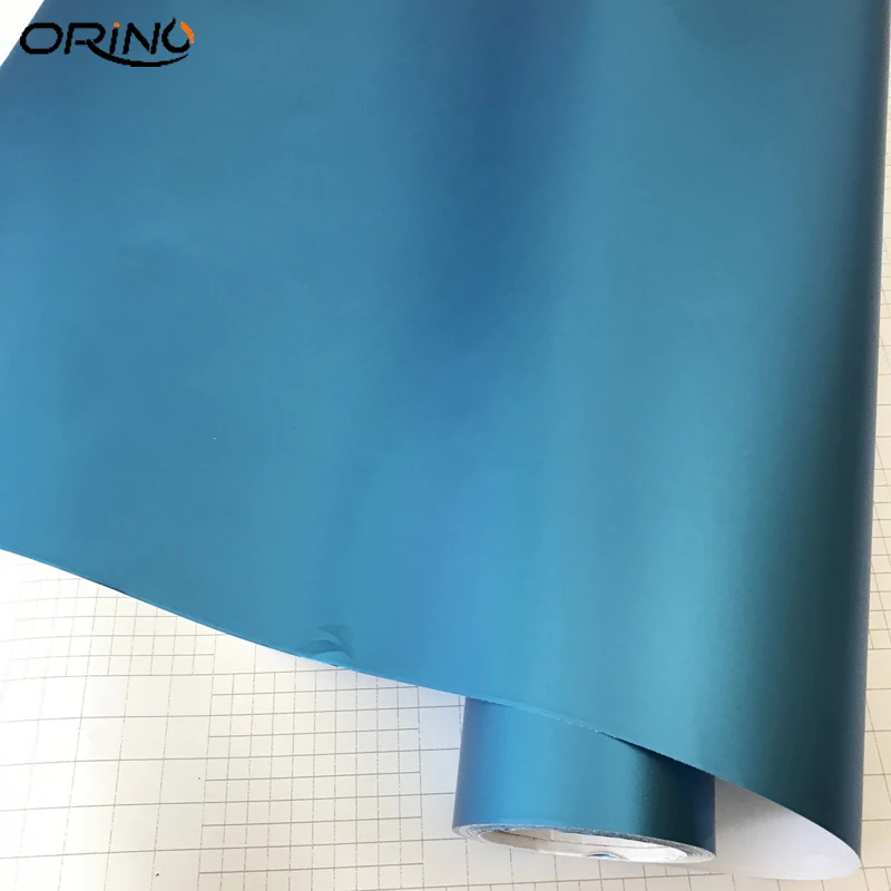 Ligth Blue Metallic Chrome Vinyl Film-3