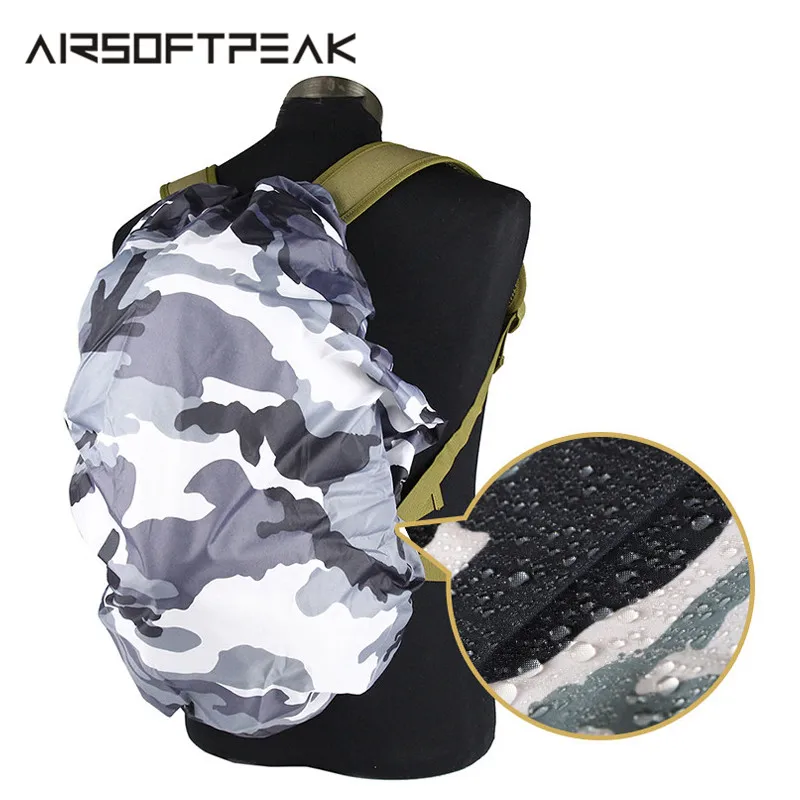 AIRSOFTPEAK 25 40L Backpack Anti Dust Rain Cover Waterproof Rucksack