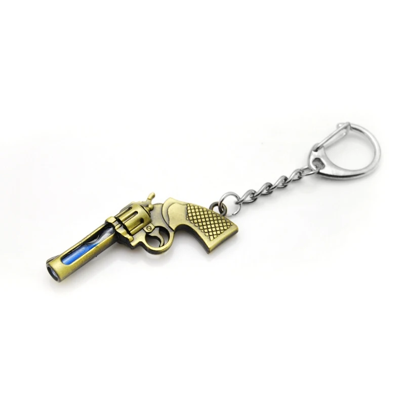 

Original New fashion metal hourglass key chain Revolver Gun keychain valentine's day novelty items Women Men gift for couple