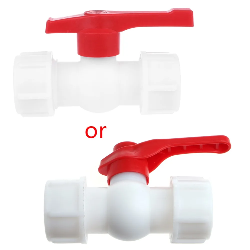 Color : 32MM 1pcs PVC PE PPR DN25 Water Pipe Ball Valve 1 Water Control Valve Water Tap Connector Fittings