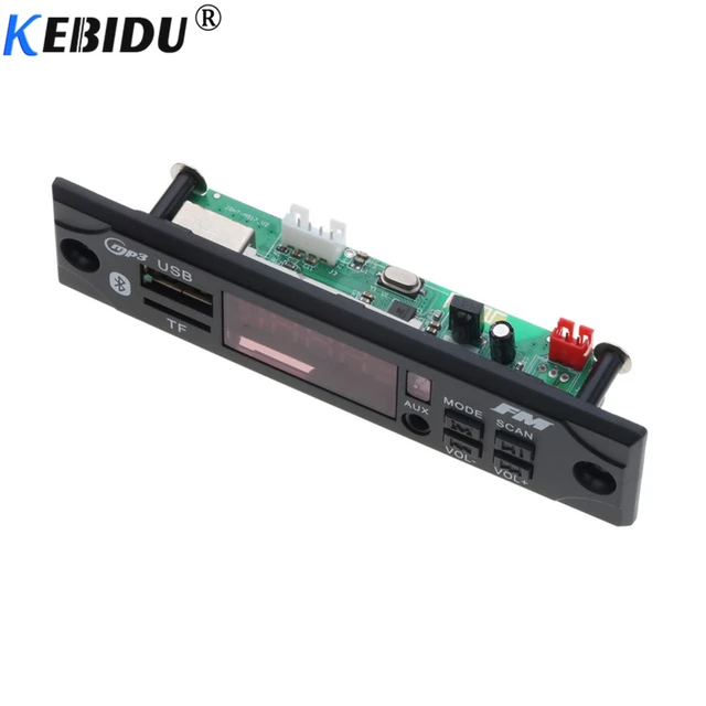 kebidu 5V 12V Wireless Bluetooth MP3 WMA Decoder Board Car Audio USB TF FM Radio Module with Remote Control For Car accessories