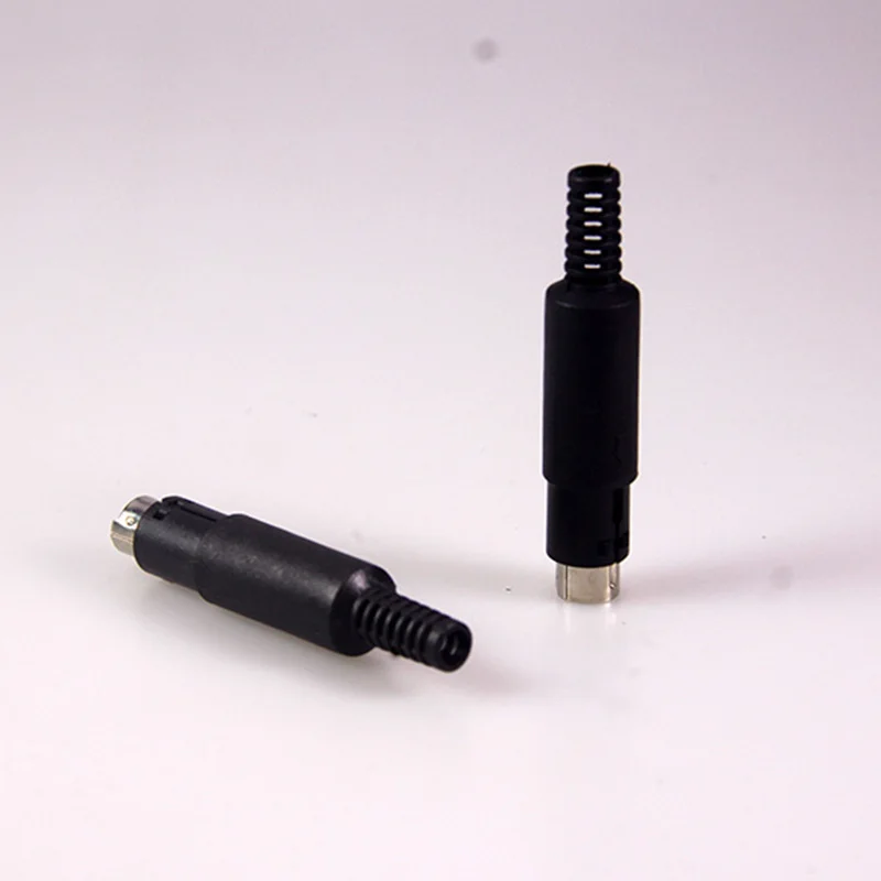 5Pin MINI DIN Мужской припоя разъем с Пластик ручкой пайки кабелей DIY 15