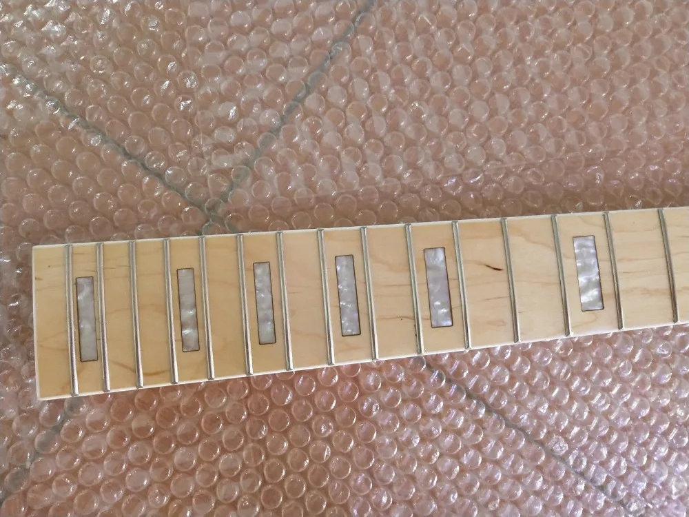 Кленовый басовый шеи для 24 лада Электрический бас-гитара Запчасти заменитель