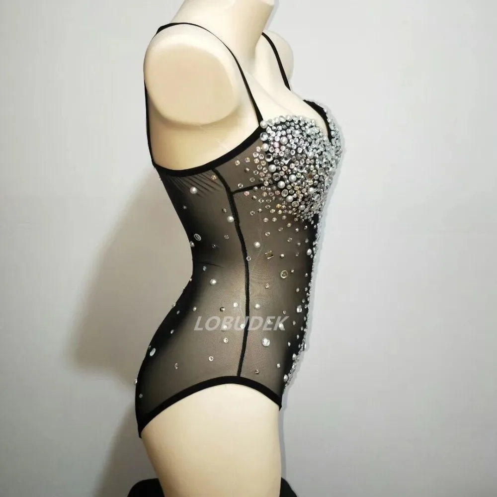 Cosplay&ware Sparkly Rhinestones Sexy Perspective Bodysuit Black Skin Color Mesh Backless Jumpsuits Bar Dj Singer Costume Zentai Dance Wear -Zentai shop online HTB114e8XiHrK1Rjy0Flq6AsaFXau.jpg