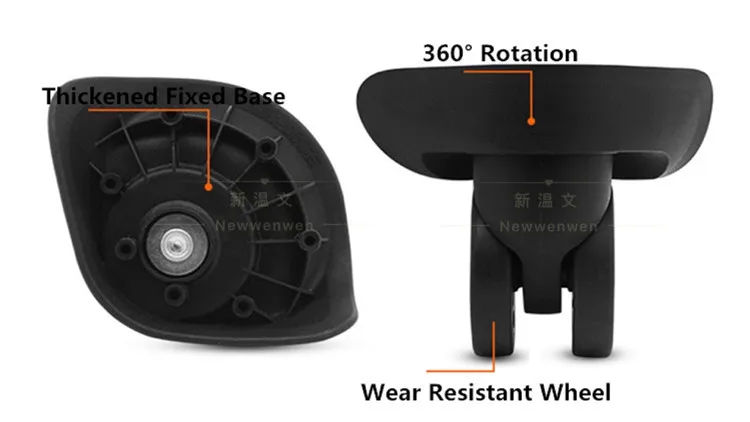 Замена багажных колес, ремонт резиновое колесо тележки для багажа аксессуары, ремонт Спиннер колеса для чемоданов W046