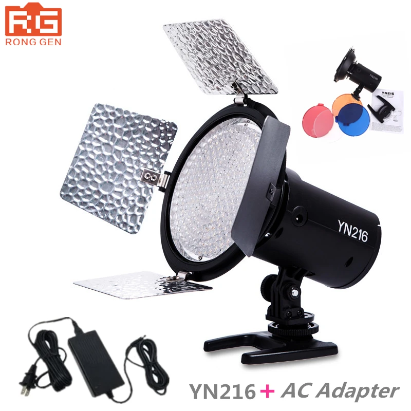 Yongnuo Yn 216 Yn216 Led Studio Video Light Photography And 4 Color Charts Ac Adapter For Canon Nikon Sony Camcorder Dslr Video Light Photography Video Lightlight Photography Aliexpress