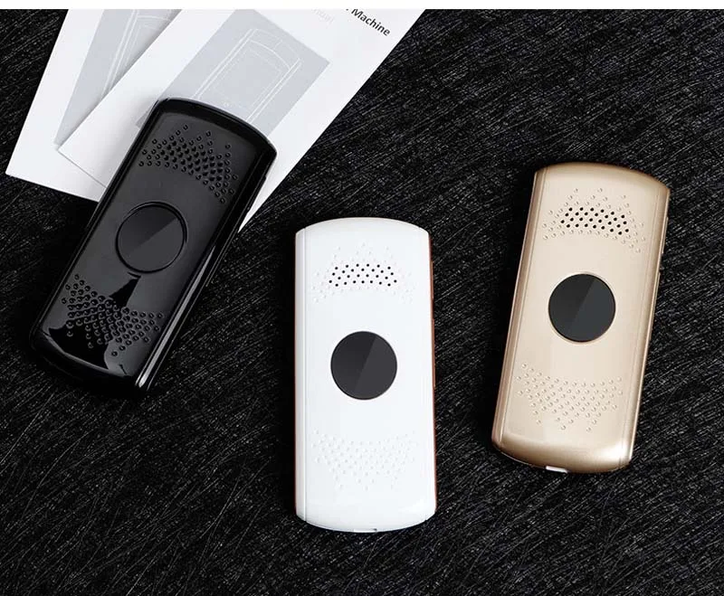 12-Portable Pocket Smart Voice Translator 2.0 Touch Screen WIFI Bluetooth Offline English Russian Language Translator MP3 Player