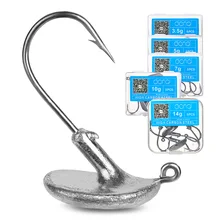 DONQL 5 шт./кор. стакан Lead Jig Head набор рыболовных крючков с бородкой и рыболовный крючок 3,5g 5g 7g 10g 14g для Мягкая приманка для карпа на рыбалку рыболовных крючков
