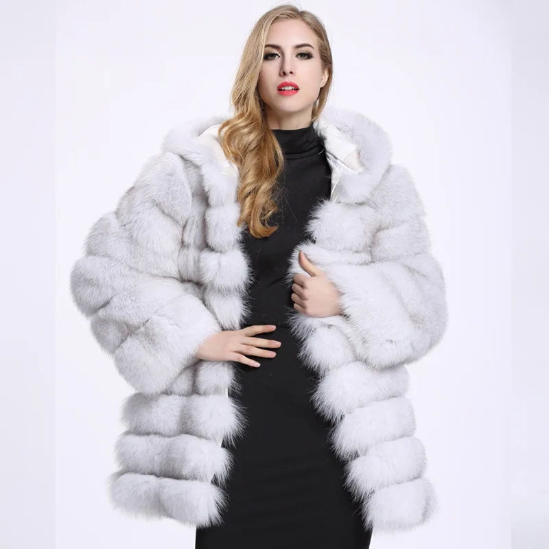 ZADORIN Winter Luxury Faux Mink Fur Coat Hooded Women Thick Warm Fluffy Faux Fur Jacket Ladies Coats Black Pink Fur Pele