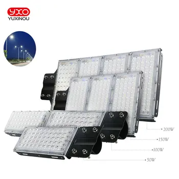 

50W 100W 150W 200W Led Street Light Waterproof IP65 AC165-265V Led Streetlight Road Garden Lamp Cold White Spotlights Wall Lamp