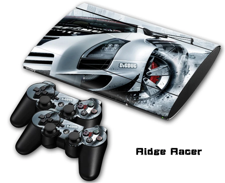 1Set Racing Car Club Vinyl Decal Skins for PlayStation 3 PS3 Super Slim  Console 4000+ 2PCS Stickers for PS3 Controller Skin Game