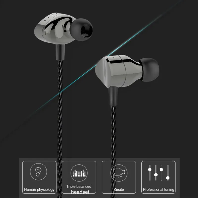 FAAEAL HI Fi наушники вкладыши с глубокими басами стерео металлическая гарнитура Рок