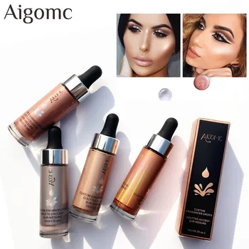 

15ml Brighten Liquid Womens Highlight Custom Enhancer Drops Pick Shade Highlighter Bronzer Skin Care Product For Woman