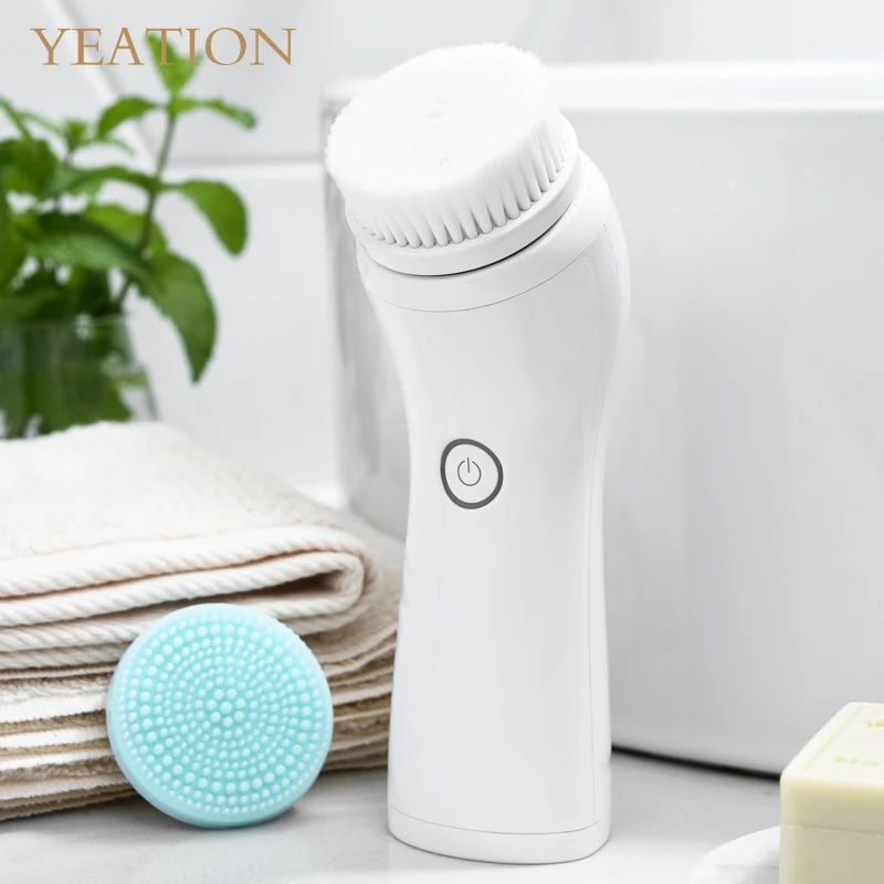

YEATION Home Face Washing Brush USB Charging Double Head