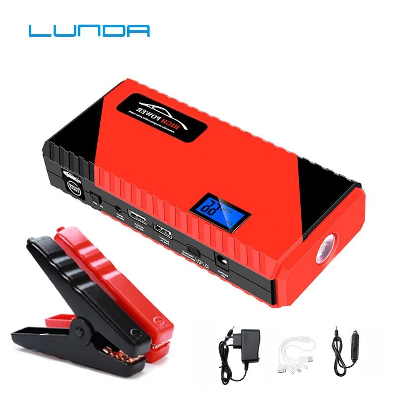

High Capacity Starting Device Booster 600A 12V Portable Car Jump Starter Power Bank Car Starter For Car Battery Charger