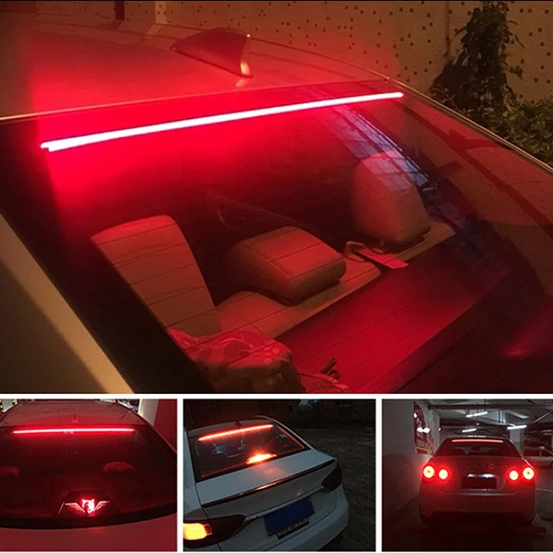 OKEEN супер яркая красная вспышка для автомобиля третий тормоз светодиодный свет
