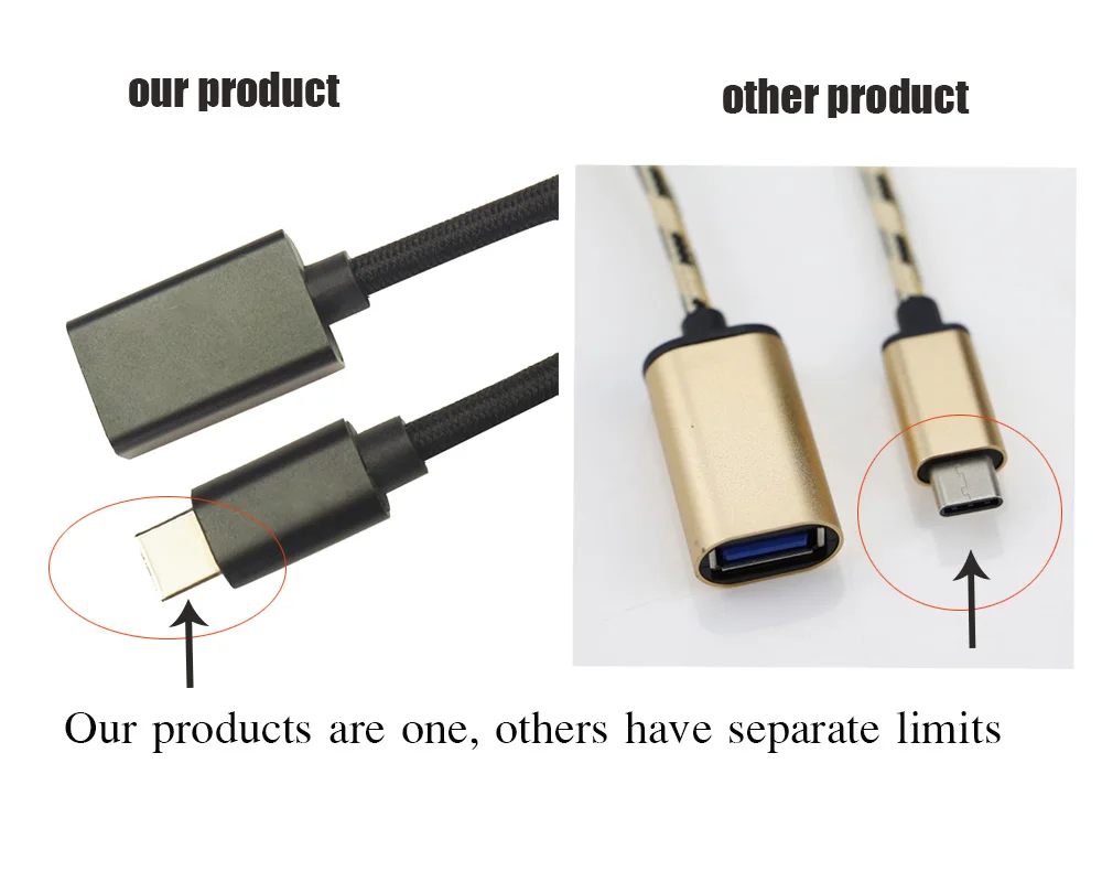 Raugee тип-c OTG Дата Кабельный разъем USB type C 3,1 3,0 Тип C до Женский OTG Кабель-адаптер для OnePlus3 2 для Lenovo zuk Z2 Pro