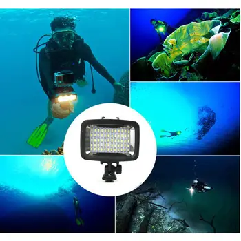 

Underwater Lights 5.5V 12W 60SMD 1800LM LED 40M Diving Photographic Lamp for Gopro Accessories