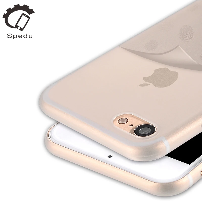 SPEDU NEW Arrivals 12 color NO Fingerprint Frosted phone bags cases For iphone 6 6s 7 plus back cover For iphone 5 5S SE