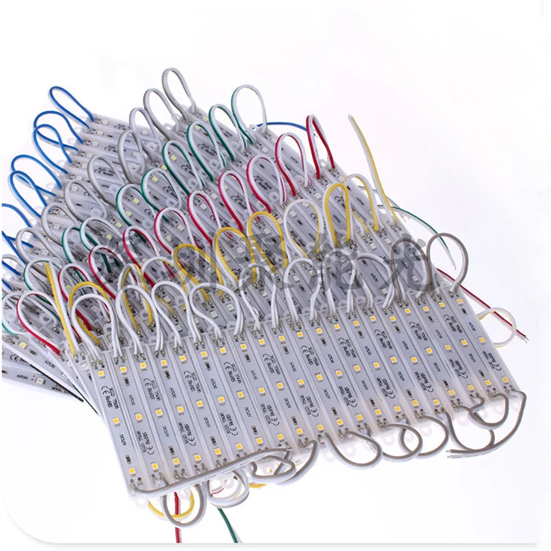 100 шт./лот Светодиодные модули 12 V пикселей SMD 3528 IP65 монохромный строковый модуль для магазин Dvertisemen знак дизайн подсветки