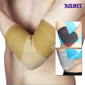 

AOLIKES 1PCS Elastic Elbow Support Nylon Tennis Basketball Arthritis Epicondylitis Pain Brace Gym Sport Elbow Protectors