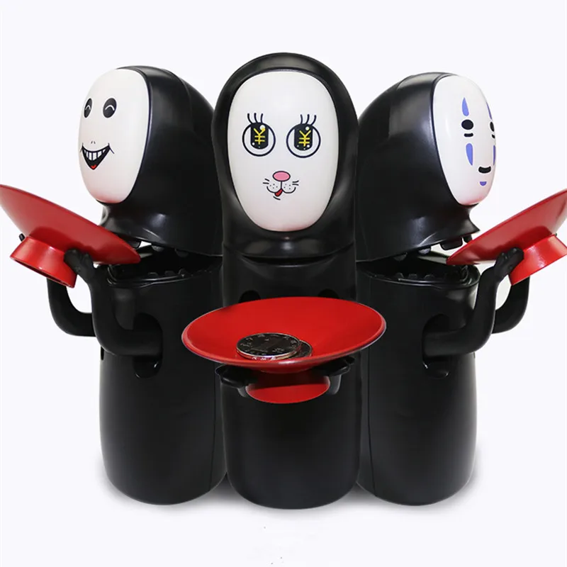 Najtaniej DROPSHIPPING Spirited Away Kaonashi bez twarzy skarbonka zabawka wielostylowy hayao miyazaki Chihiro design automatyczna zjedzona skarbonka