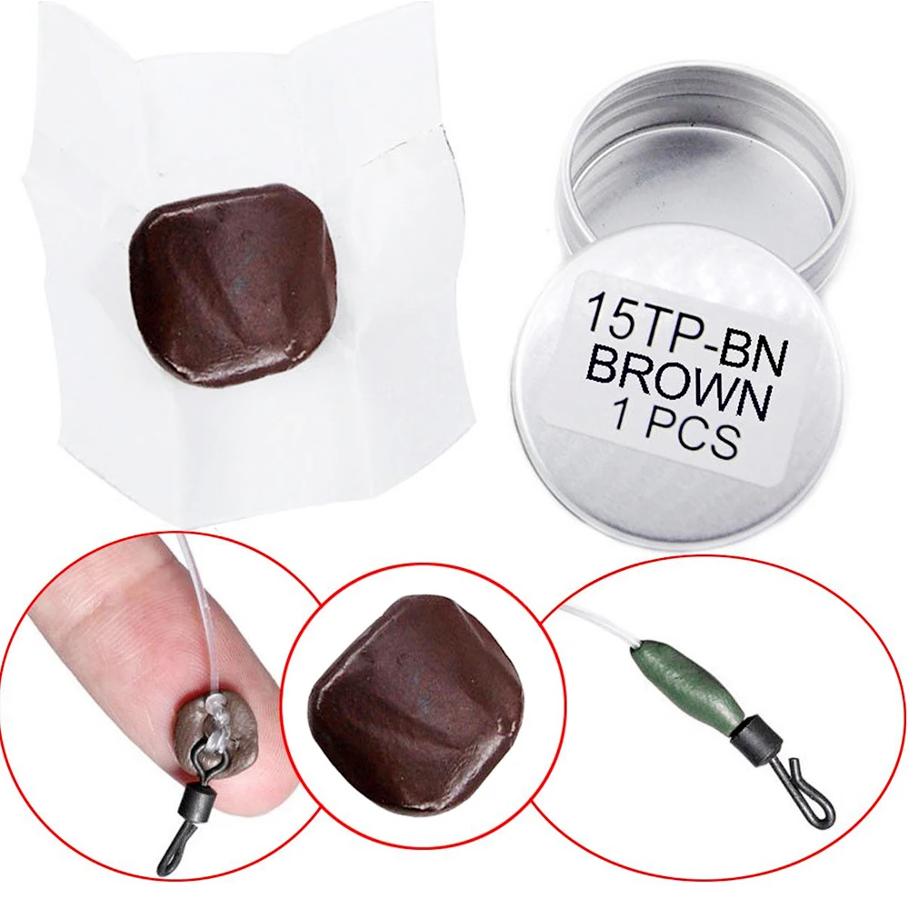 

15g Tungsten Rig Putty Soft Leading Sinker Weight Carp Fishing Terminal Tackle Tool Tungsten Mud 3 Colors Fishing Tackle