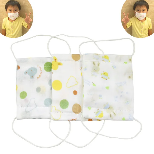 free shipping thick gauze face mask 100 cotton baby masks baby masks