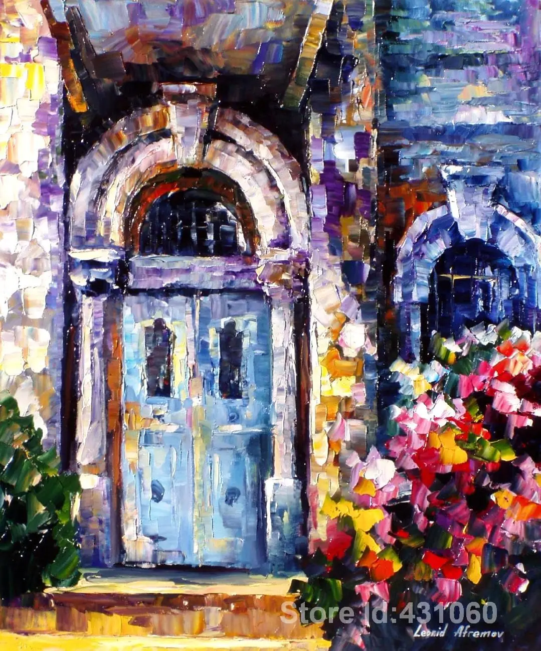 design landscape software and pool Font B Oil Landscape House Font Modern Art Painting Some Beautiful B