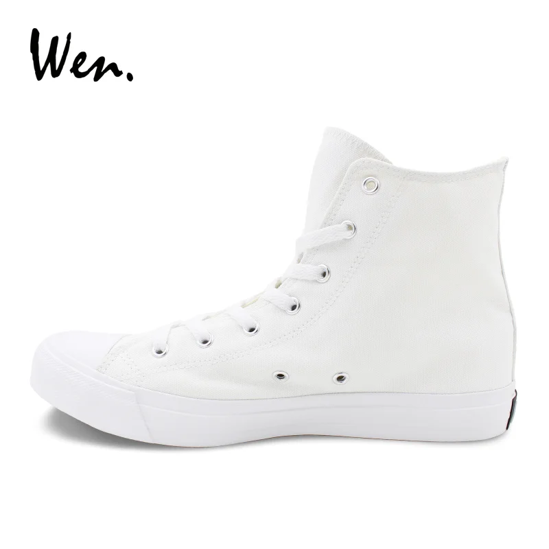 canvas white high tops