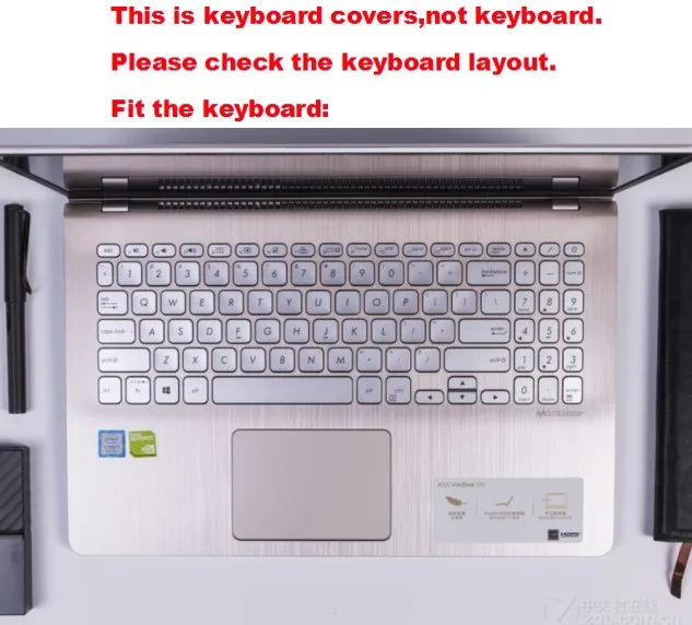 Laptop Clear Transparent Tpu Keyboard Cover For New Asus VivoBook S530UA S530UN 15.6\ Laptop Clear Transparent Tpu Keyboard Cover For New Asus VivoBook S530UA S530UN 15.6\