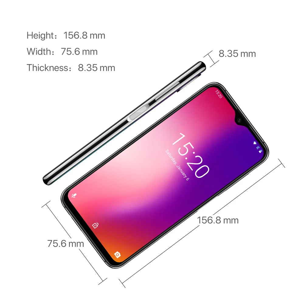 Глобальная версия UMIDIGI ONE MAX 4G ram 128GB rom мобильный телефон Helio P23 Android 8 1 Беспроводная
