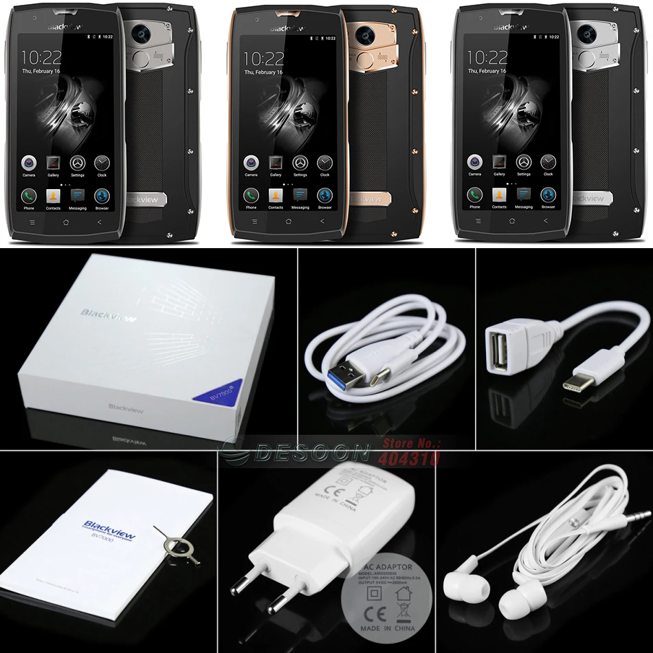 Оригинал Blackview BV7000 про мобильный телефон IP68 Водонепроницаемый MTK6750T Octa Core 5 &quotFHD 4 г