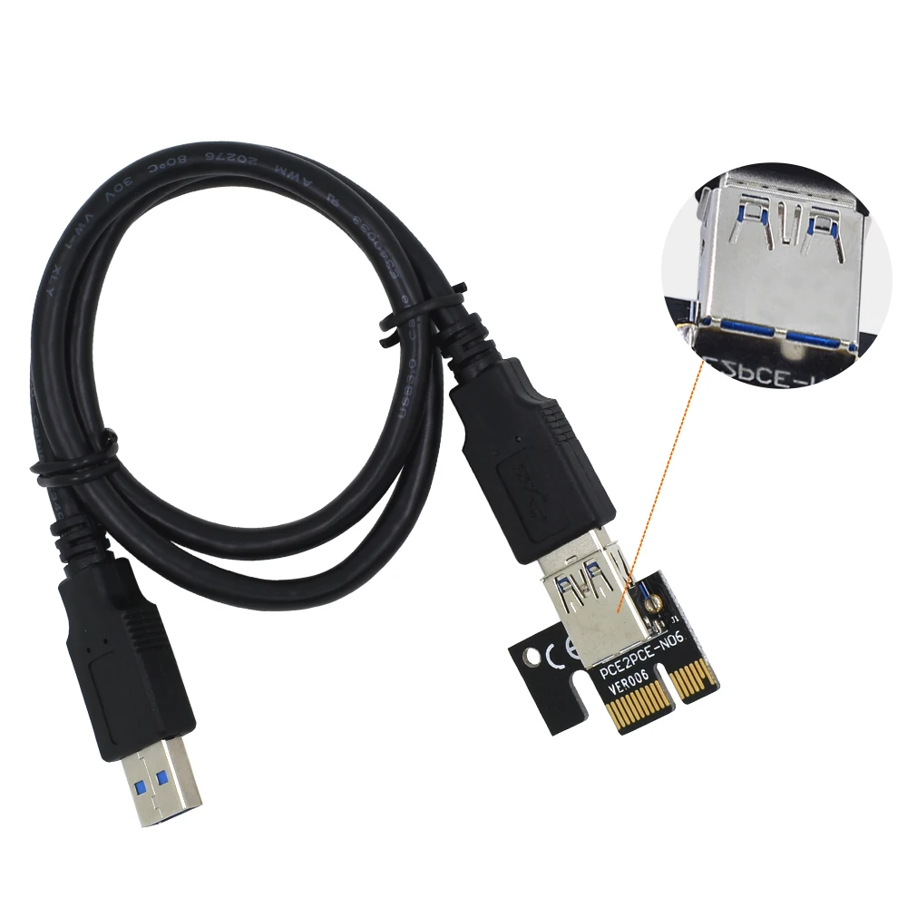 TISHRIC 10 шт. PCI Express E 1x to 16x PCIE видеокарта Riser 4 Pin Miner USB 3 0 SATA Molex адаптер кабель