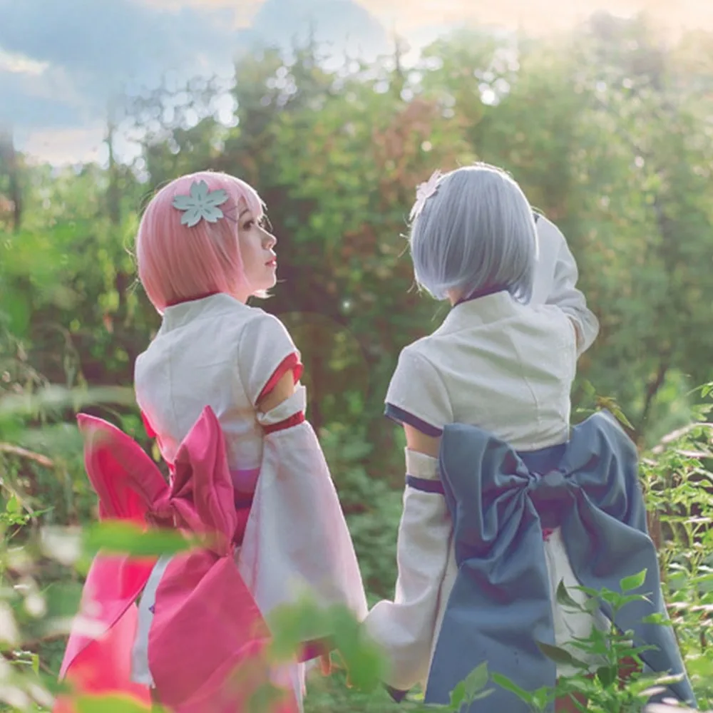 Костюм для косплея из аниме Re:Zero школа Кара хаджимеру Isekai Seikatsu детский костюм Rem и