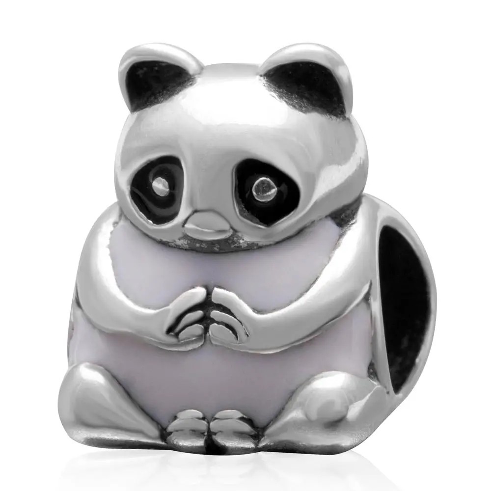 Panda beads Original 925 sterling silver charms DIY Jewelry Making fit