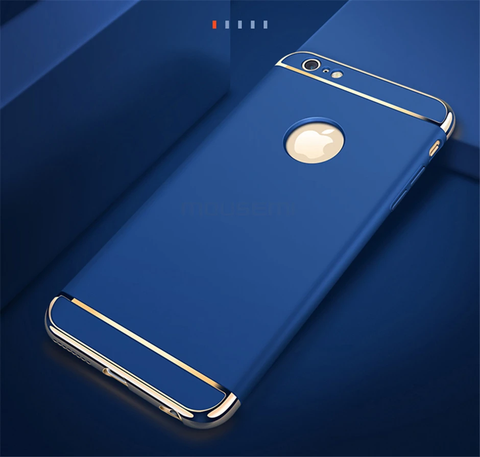 3in1 Luxury Plastic Shockproof Case For iPhone 6 6s 7 Plus Hard Plastic Cases For iPhone 6 5 5se 360 Full Protection Case Covers (10)