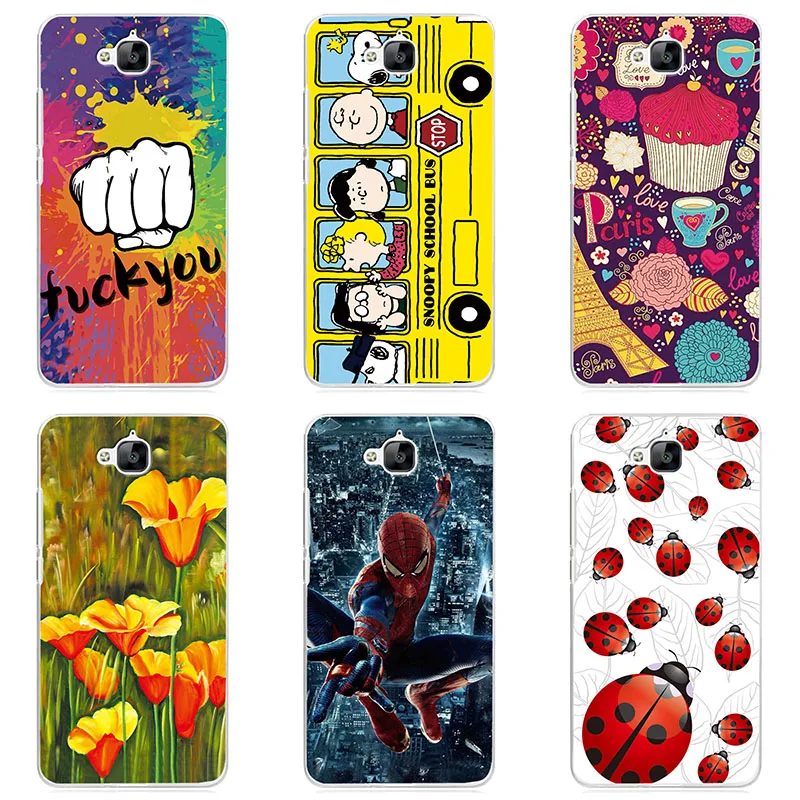 hard Plastic phone case cover For Huawei Y6 Pro TIT-AL00 shell Colorful printing design Painted Flower |