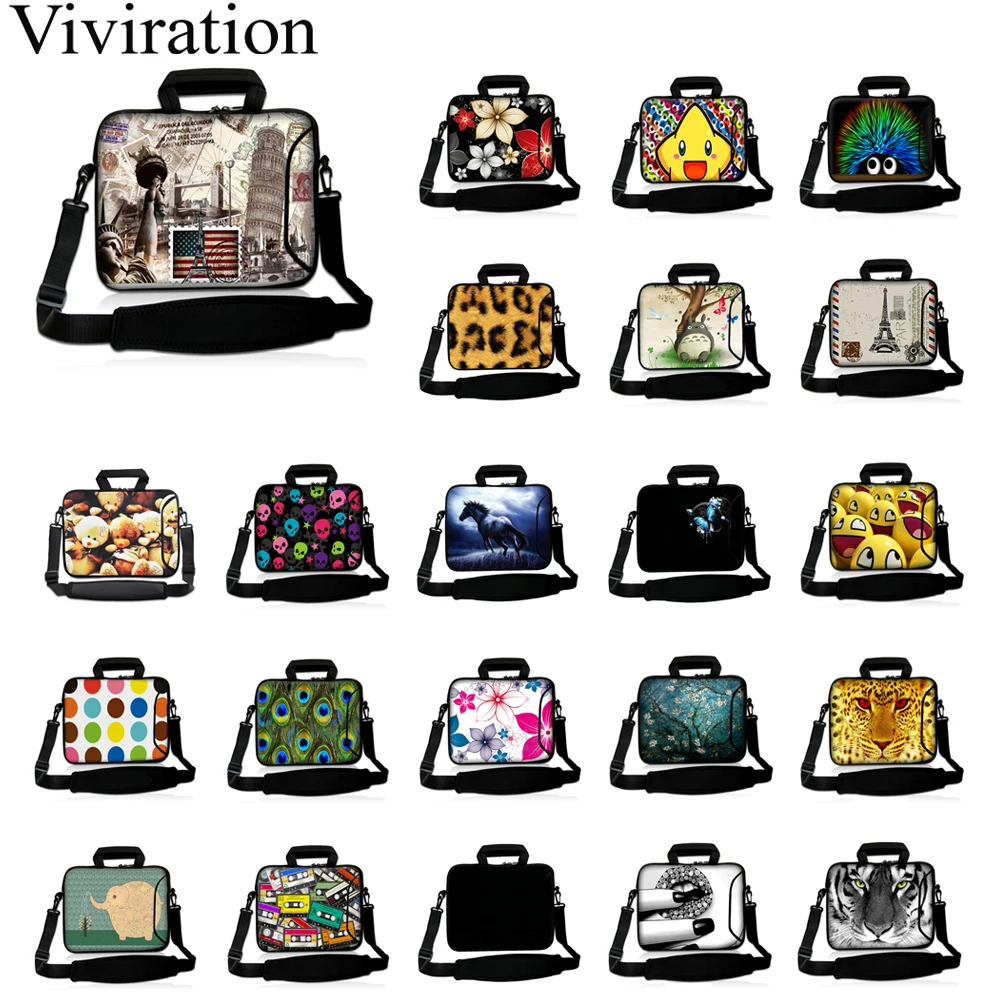 Notebook Unisex Shoulder Bags 10" 12" Tablet 10.1 12.1 13.3 13 Inch 15" 14" 17" Waterproof PC Briefcase Chromebook Messenger Bag