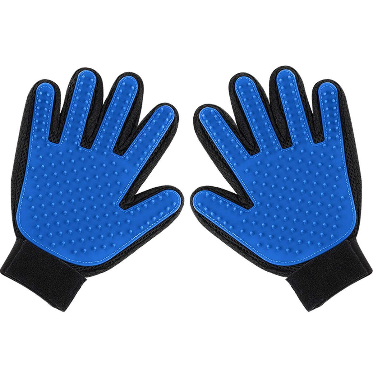 

Upgrade 2 Pack Bath Groom Glove for Gentle Efficient Pet Dog Cat Grooming Glove Mitts Brush Comb Groomer Tool Massage Right Left