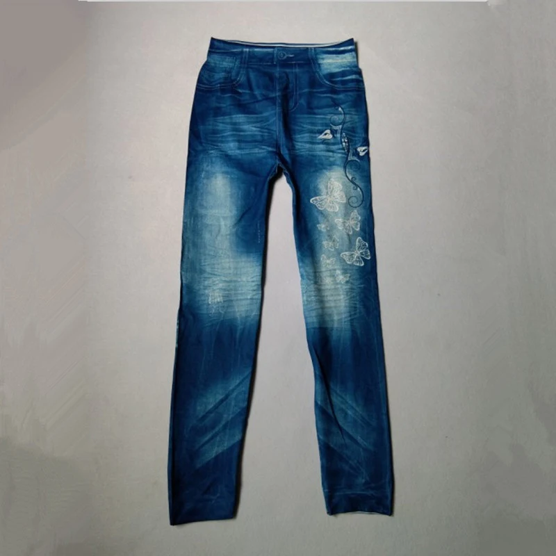 Fashion Slim Women Leggings Faux Denim Jeans Leggings Sexy Long Pocket Printing Summer Leggings Casual Pencil Pants Plus Size Fashion Slim Women Leggings Faux Denim Jeans Leggings Sexy Long Pocket Printing Summer Leggings Casual Pencil Pants Plus Size