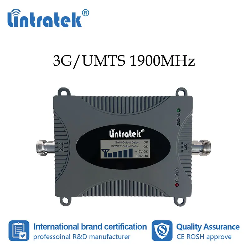 

Lintratek 3G UMTS 1900MHz Cellular Booster Internet Mobile Phone Signal PCS 3G 4G Amplificador 3g 190 Amplifier Repeater #S6
